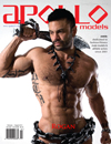 Apollo Male Models Magazine cover model Rogan